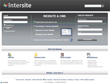 Tablet Screenshot of intersite.dk
